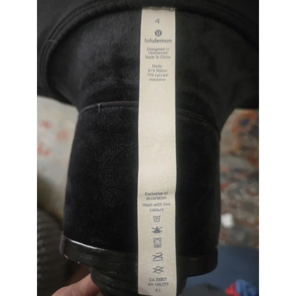 Lululemon - Full Freedom Long Sleeve Wrap Top Black Size 4